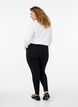 Viscose leggings with zipper detail, Black, Model image number 2