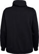 FLASH - Sweatshirt with high collar and pockets, Black, Packshot image number 1