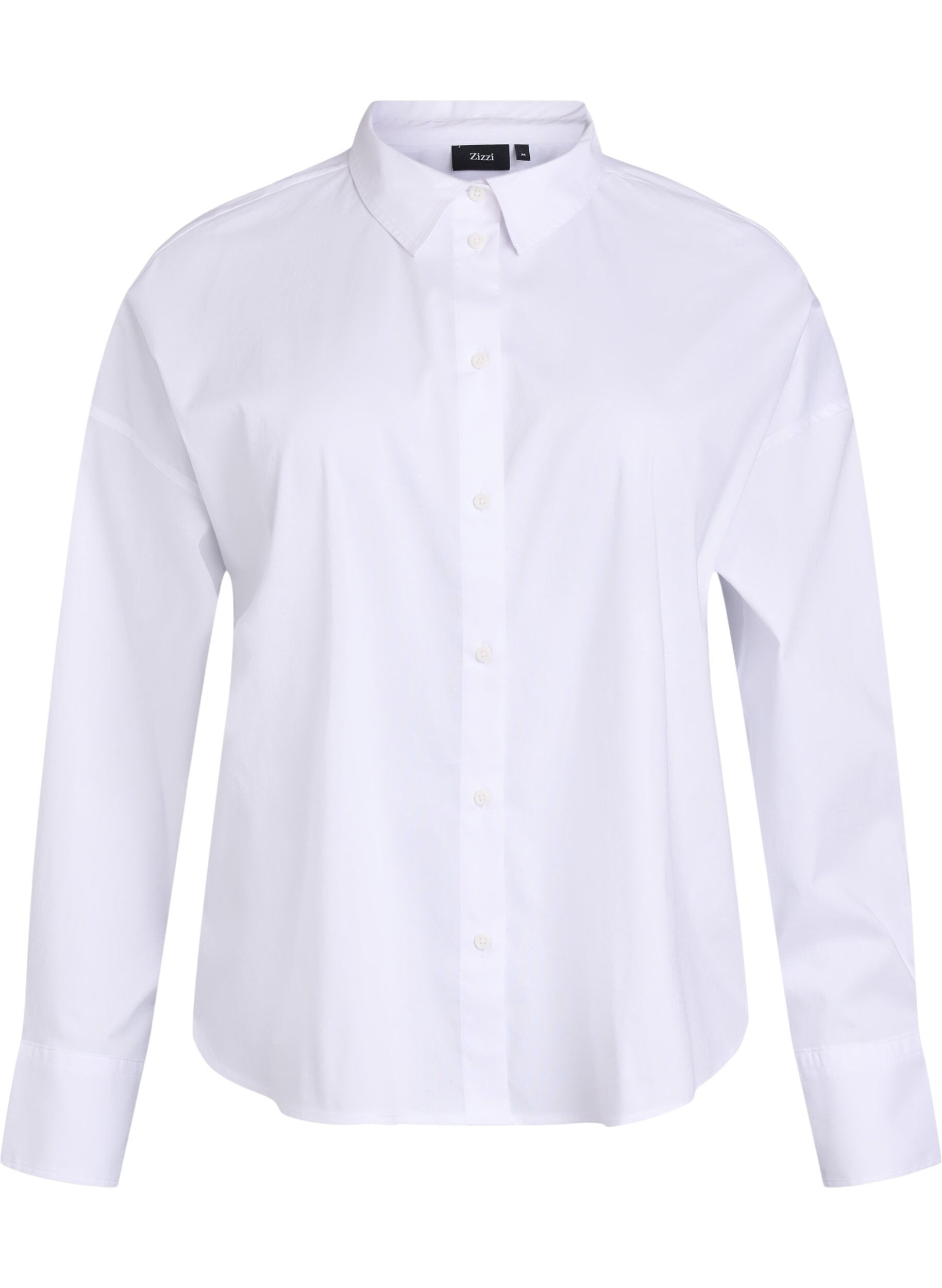 Classic cotton shirt with a loose fit
