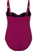 Padded swimsuit with draping, Red, Packshot image number 1
