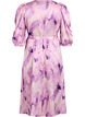 Short-sleeved party dress with tie-belt, Purple, Packshot image number 1