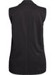 Sleeveless blazer vest with classic lapels, Black, Packshot image number 1