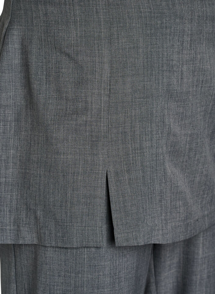 Straight fit trousers with skirt, Dark Grey, Packshot image number 2