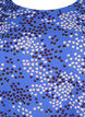 FLASH - Long sleeved blouse with smock and print, Dazzling Blue AOP, Packshot image number 2