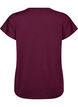 Loose training t-shirt with V-neck, Purple, Packshot image number 1