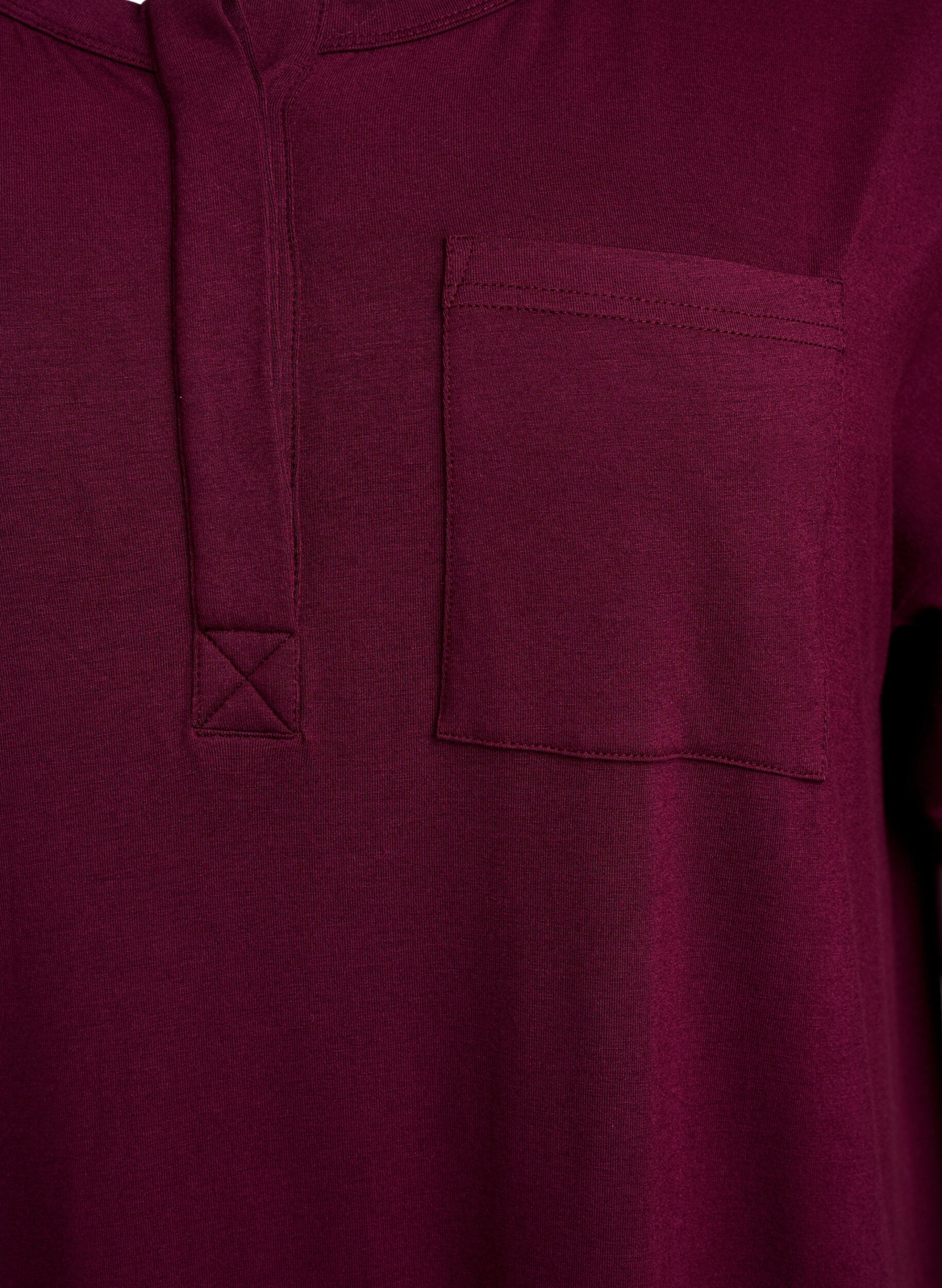 Zizzifashion Short-sleeved nightgown in viscose, Fig, Packshot image number 2