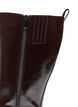 Tall boot with a lightly crackled look, Brown, Packshot image number 3