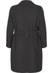 Long wool coat with belt, Dark Grey Melange, Packshot image number 1