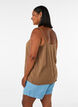 Strap top in viscose, Brown, Model image number 2
