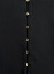 V-neck cardigan with gold-coloured buttons, Black, Packshot image number 2