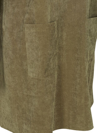 Velvet dress with 3/4 length sleeves, Green , Packshot image number 3