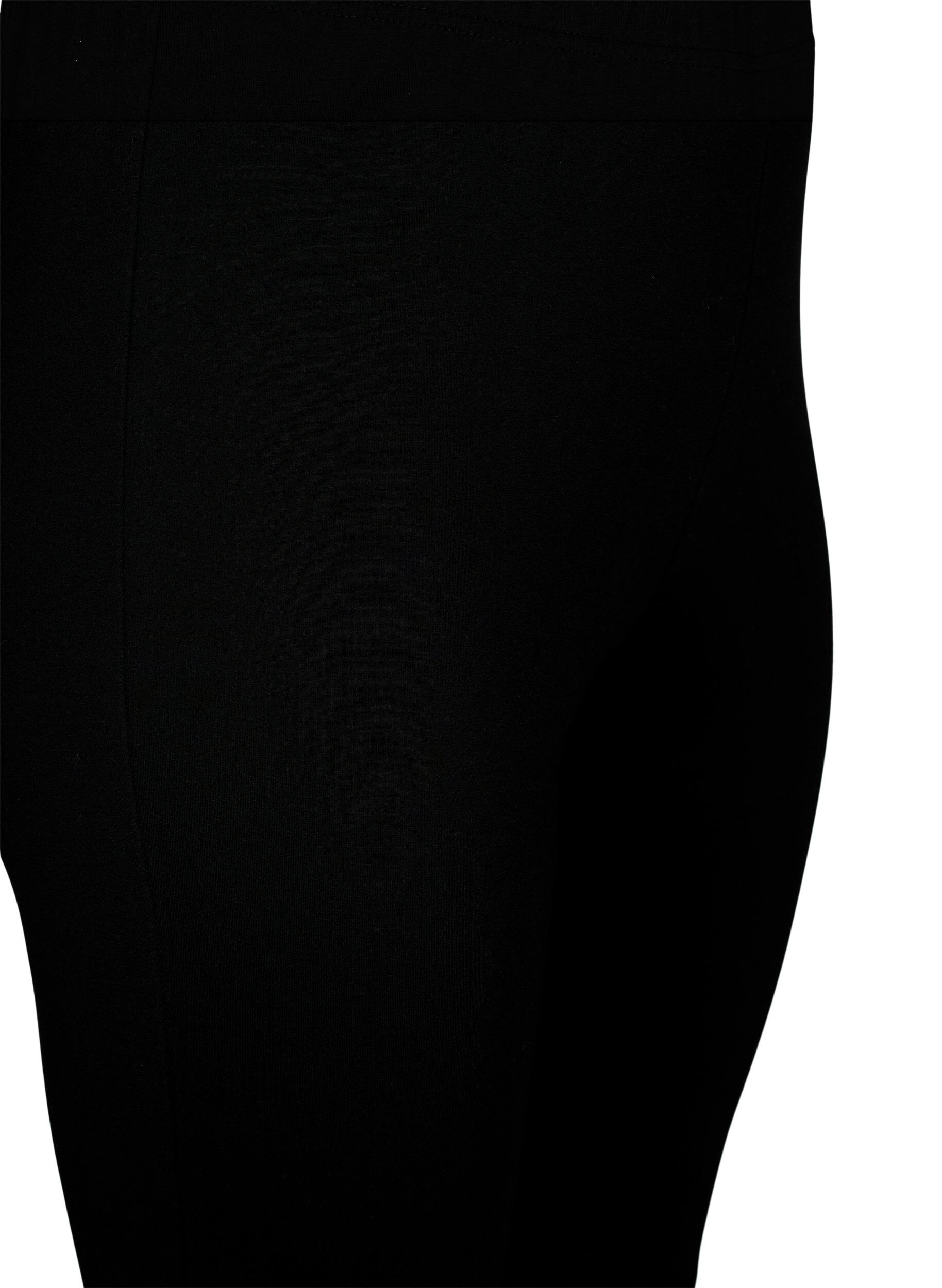 Zizzifashion Viscose leggings with button details, Black, Packshot image number 2