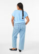 Pinstriped Kiana jeans with straight fit, Blue, Model image number 1