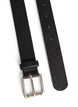 Belt in leather mix with classic buckle, Black, Packshot image number 2