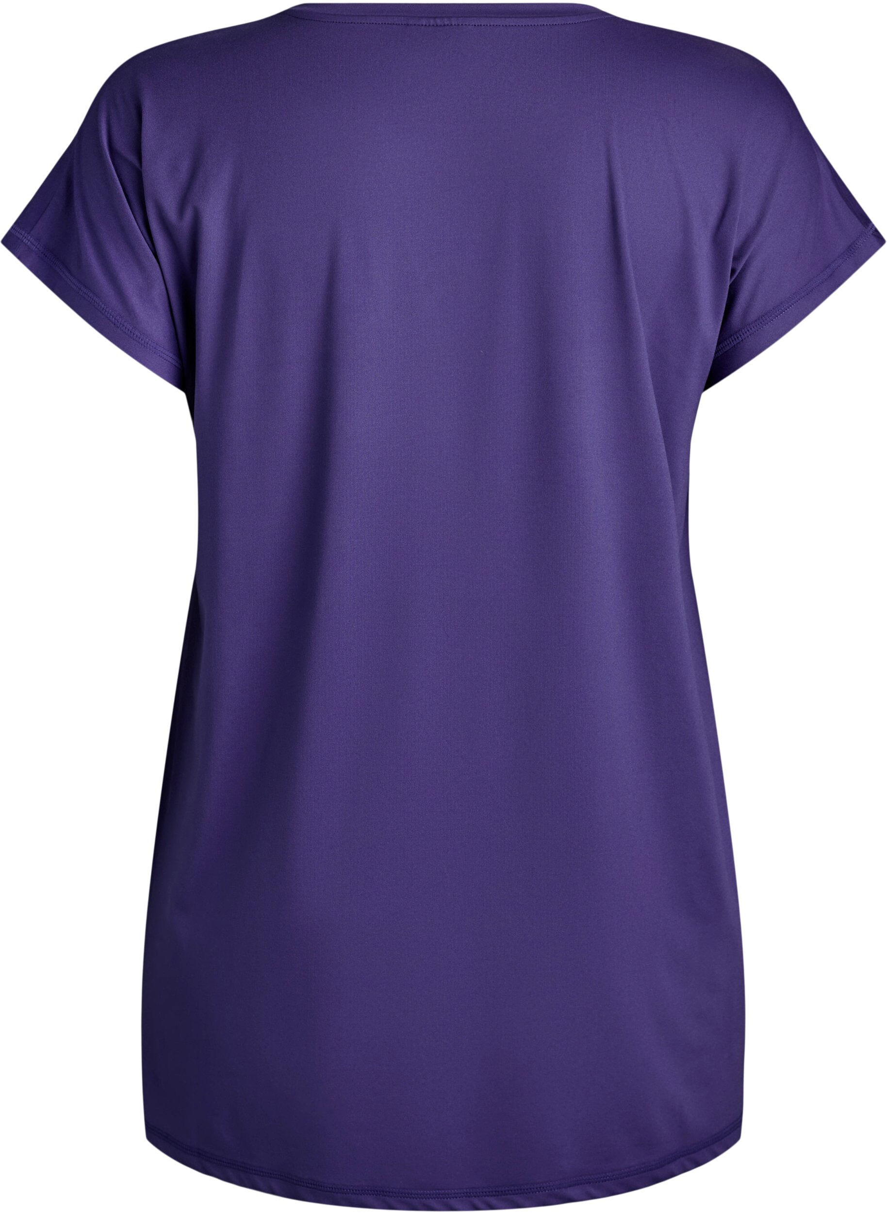 Zizzifashion Long training t-shirt, Purple, Packshot image number 1