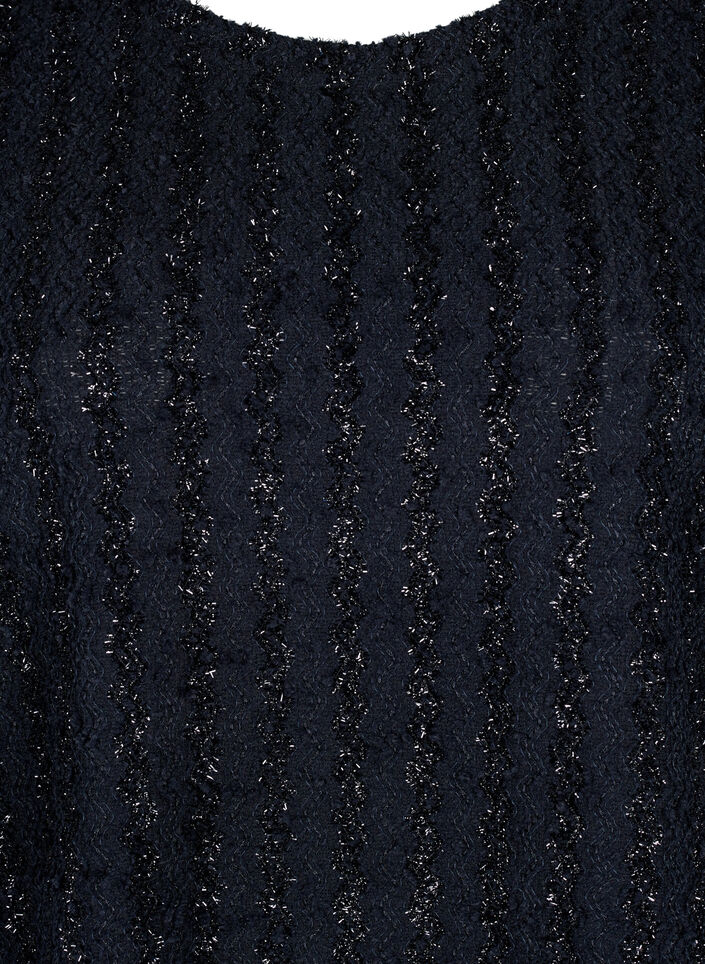 Blouse with shimmer structure, Black, Packshot image number 2
