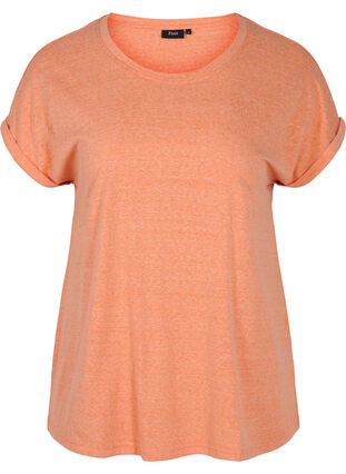 Marled cotton t-shirt, Amberglow Melange, Packshot image number 0