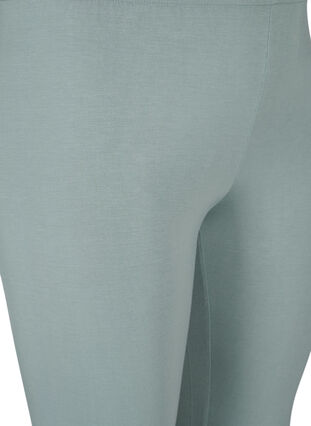 Basic 3/4 leggings in viscose, Chinois Green, Packshot image number 2