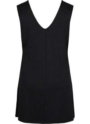 Pinafore dress with v-neckline, Black, Packshot image number 1