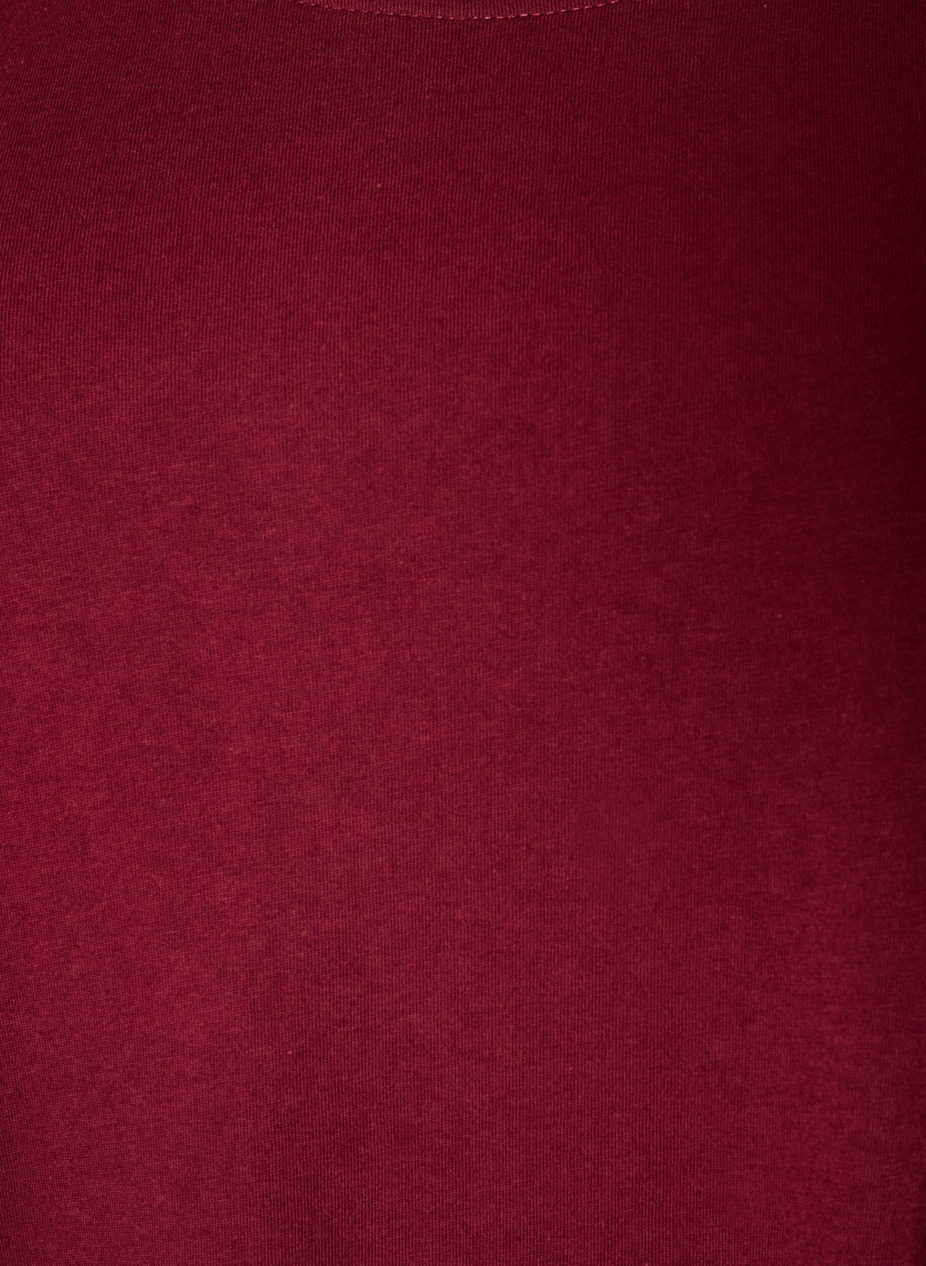 ZizzifashionNightgown in organic cotton with ruffle sleeves, Red, Packshot image number 2