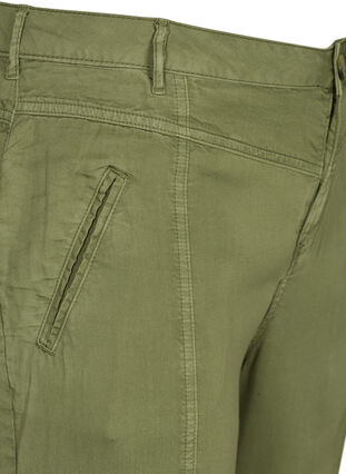 3/4 length lyocell trousers, Ivy green, Packshot image number 2