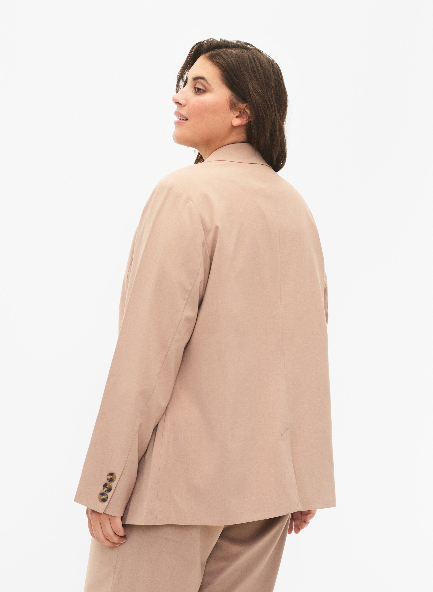 Zizzifashion Classic blazer with button closure, Amphora, Model image number 1