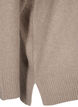 Knitted blouse with V-neck, Desert Taupe Melange, Packshot image number 3