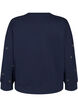 Sweatshirt with eyelets, Blue, Packshot image number 1