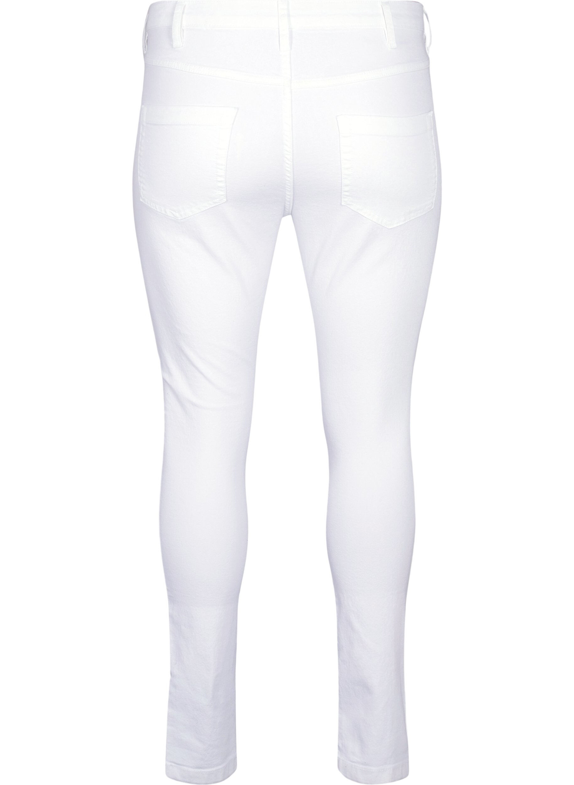 Zizzifashion High-waisted super slim Amy jeans , White, Packshot image number 1