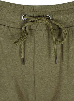 Marled sweatpants with pockets, Ivy green Melange, Packshot image number 2