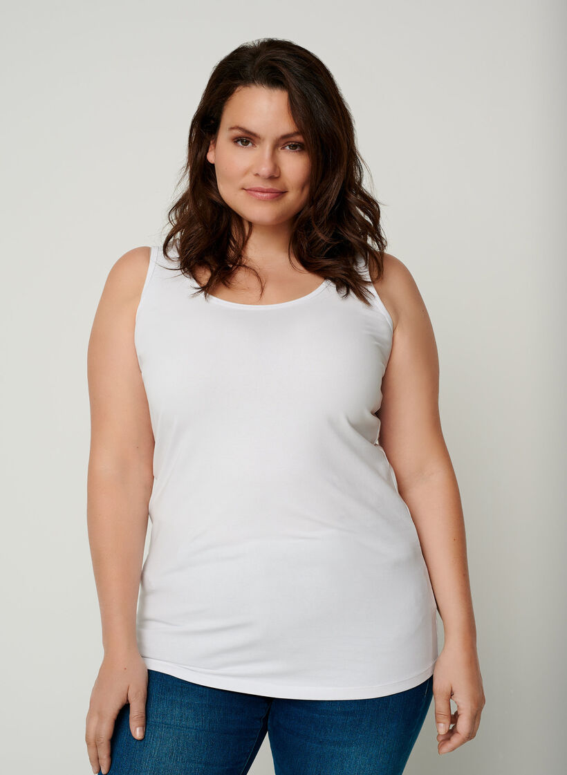 Basic top, White, Model image number 0