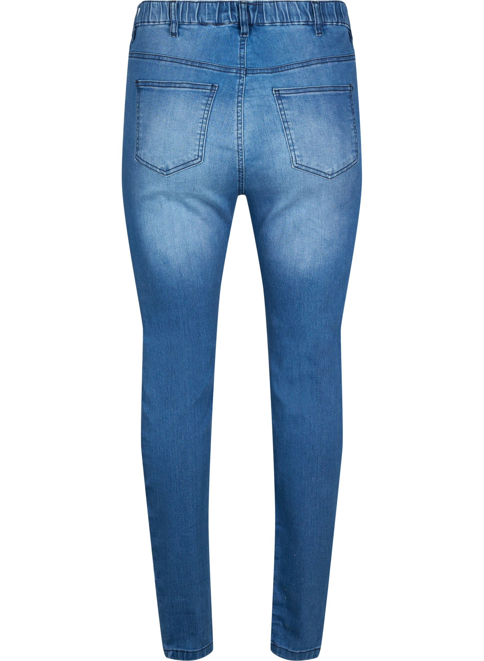 Zizzifashion Jeggings with rip, Dark blue, Packshot image number 1