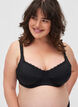 Nursing bra with underwire, Black, Model image number 0
