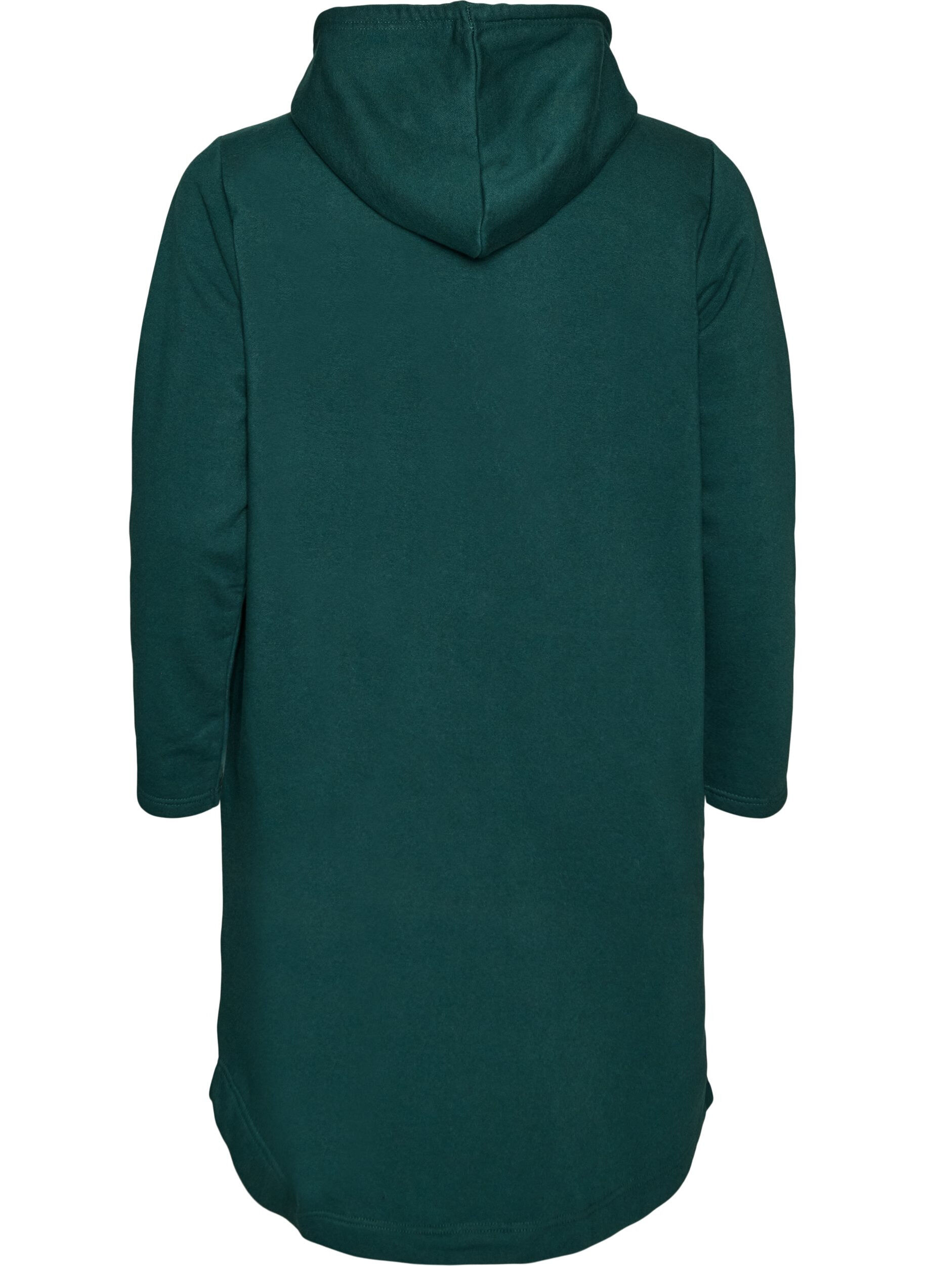 ZizzifashionHooded sweatshirt dress with pockets, 0648, Packshot image number 1