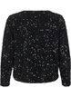 Sequin blouse with tie details, Black, Packshot image number 1