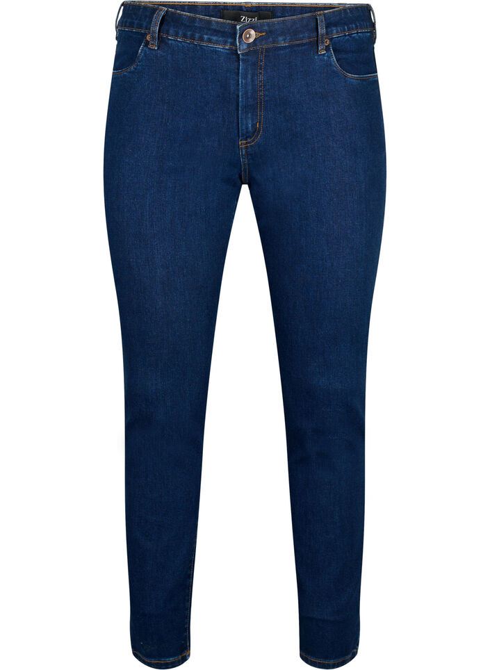 Slim fit Emily jeans with regular waist, Blue, Packshot image number 0