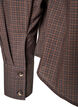 Cotton shirt with checked pattern, Brown, Packshot image number 4