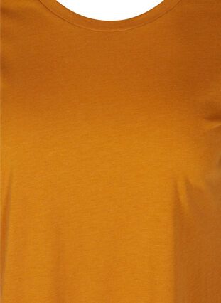 Cotton mix t-shirt, Buckthorn Brown Mel., Packshot image number 2