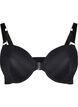 Moulded bra with lace and front closure, Black, Packshot image number 0