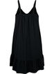 Viscose beach dress with braided straps, Black, Packshot image number 1