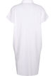 Long shirt in cotton blend with linen, White, Packshot image number 1