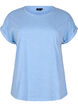 Melange t-shirt with short sleeves, Light Blue, Packshot image number 0
