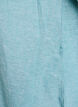 Linen and viscose tunic with A-shape, Blue, Packshot image number 4