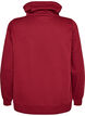 Sweatshirt with high collar and pockets, Red, Packshot image number 1