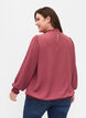 Solid color smock blouse with long sleeves, Dry Rose, Model image number 1
