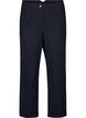 Straight fit trousers with a high waist, Blue, Packshot image number 0