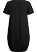 Short-sleeved cotton dress, Black, Packshot image number 1