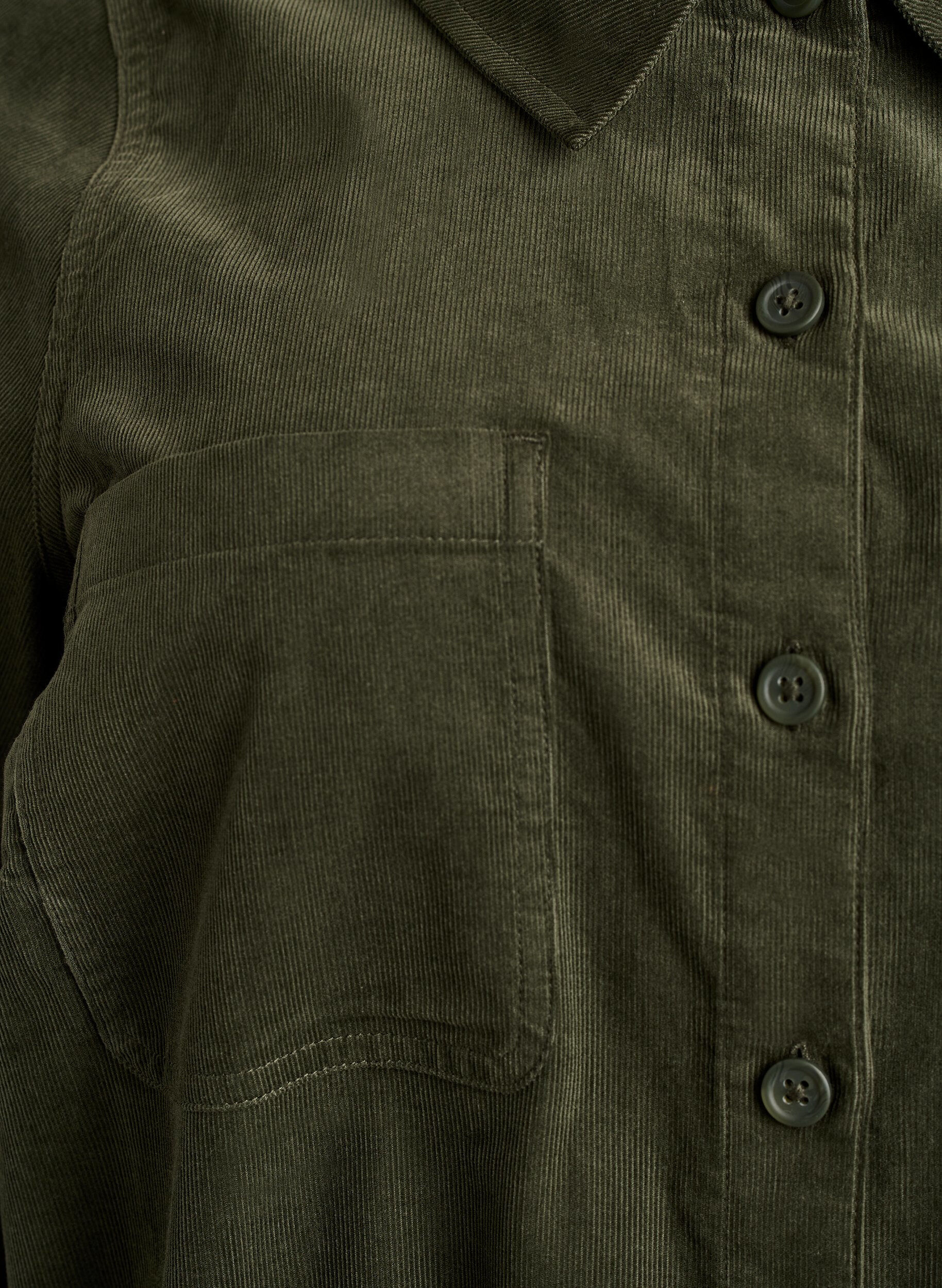 Zizzifashion Corduroy jumpsuit with straight legs, Green, Packshot image number 2