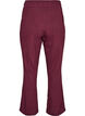 Organic cotton pyjama bottoms with eyelet embroidery, Dark Bordeaux, Packshot image number 1