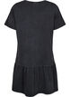 Short A-line dress with a washed look, Dark Grey, Packshot image number 1